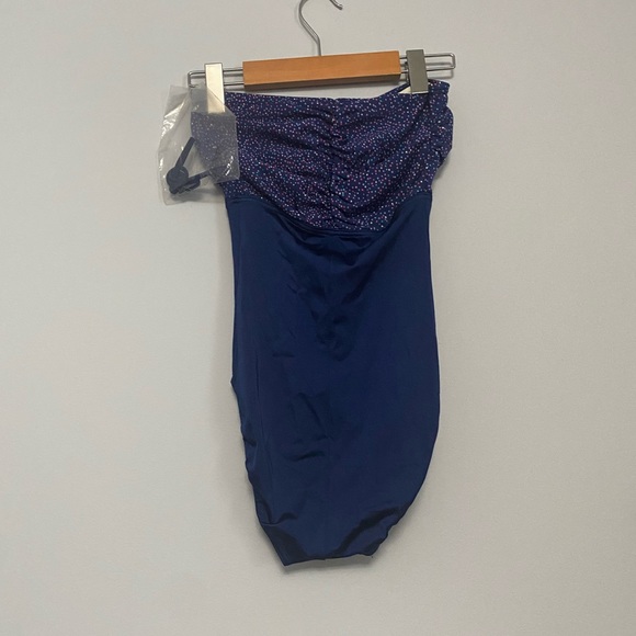 Vintage Deadstock 80s Polkadot Swim Suit - Picture 3 of 6